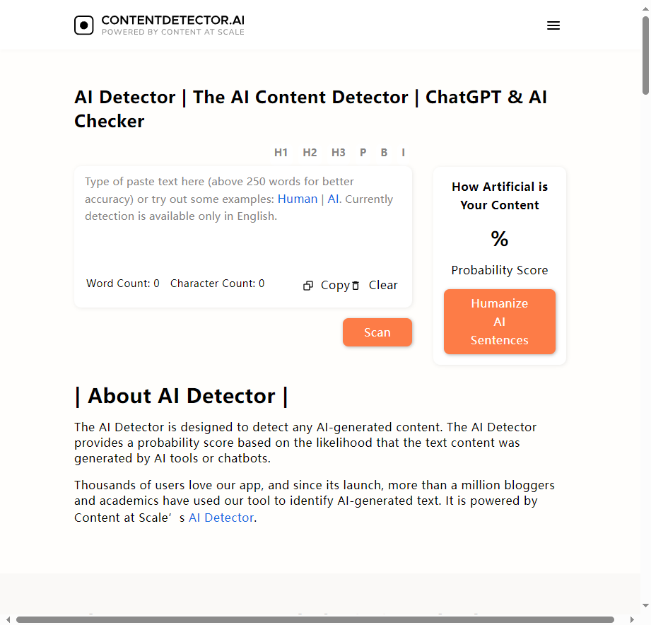 AI Content Detector