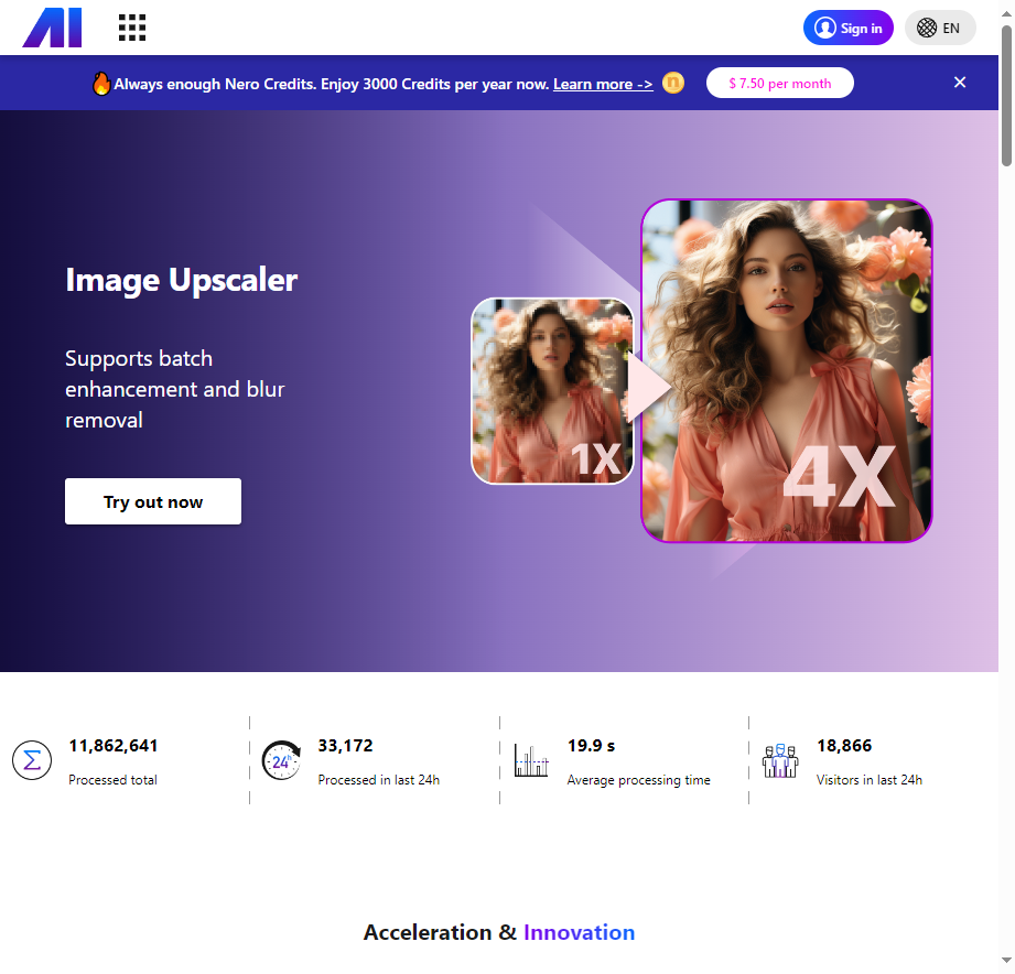 Nero Image Upscaler