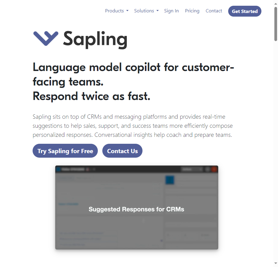 Sapling AI Content Detector