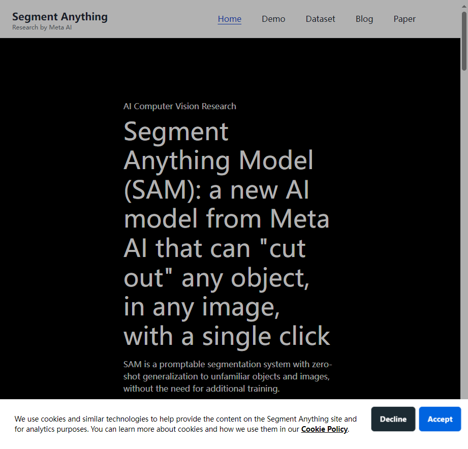 Segment Anything(SAM)