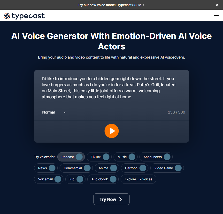 Typecast