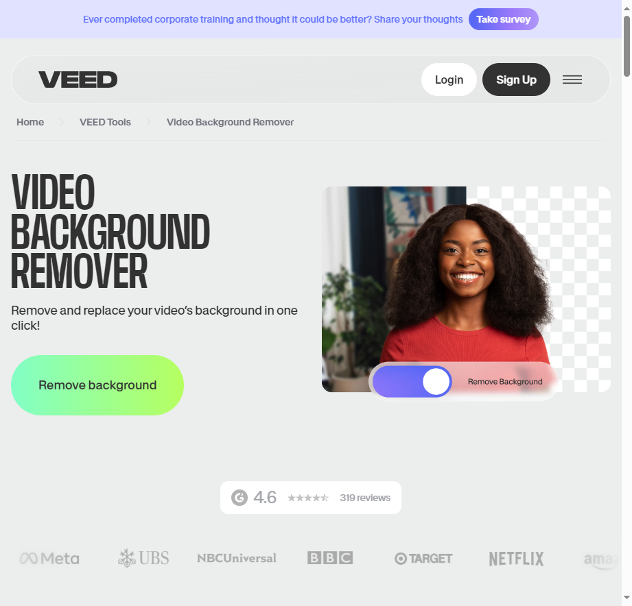 Veed Video Background Remover
